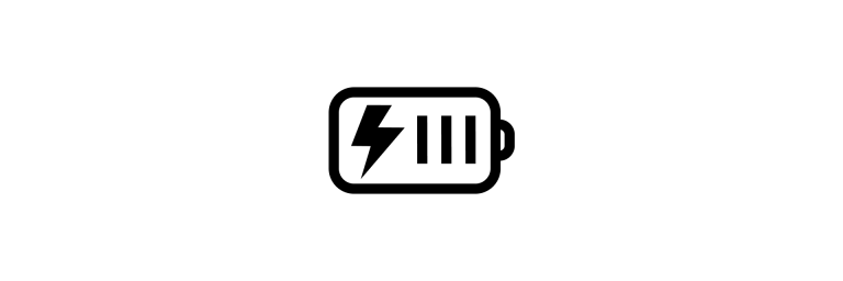 Elektryczne MINI Aceman – ładowanie – ikona akumulatora