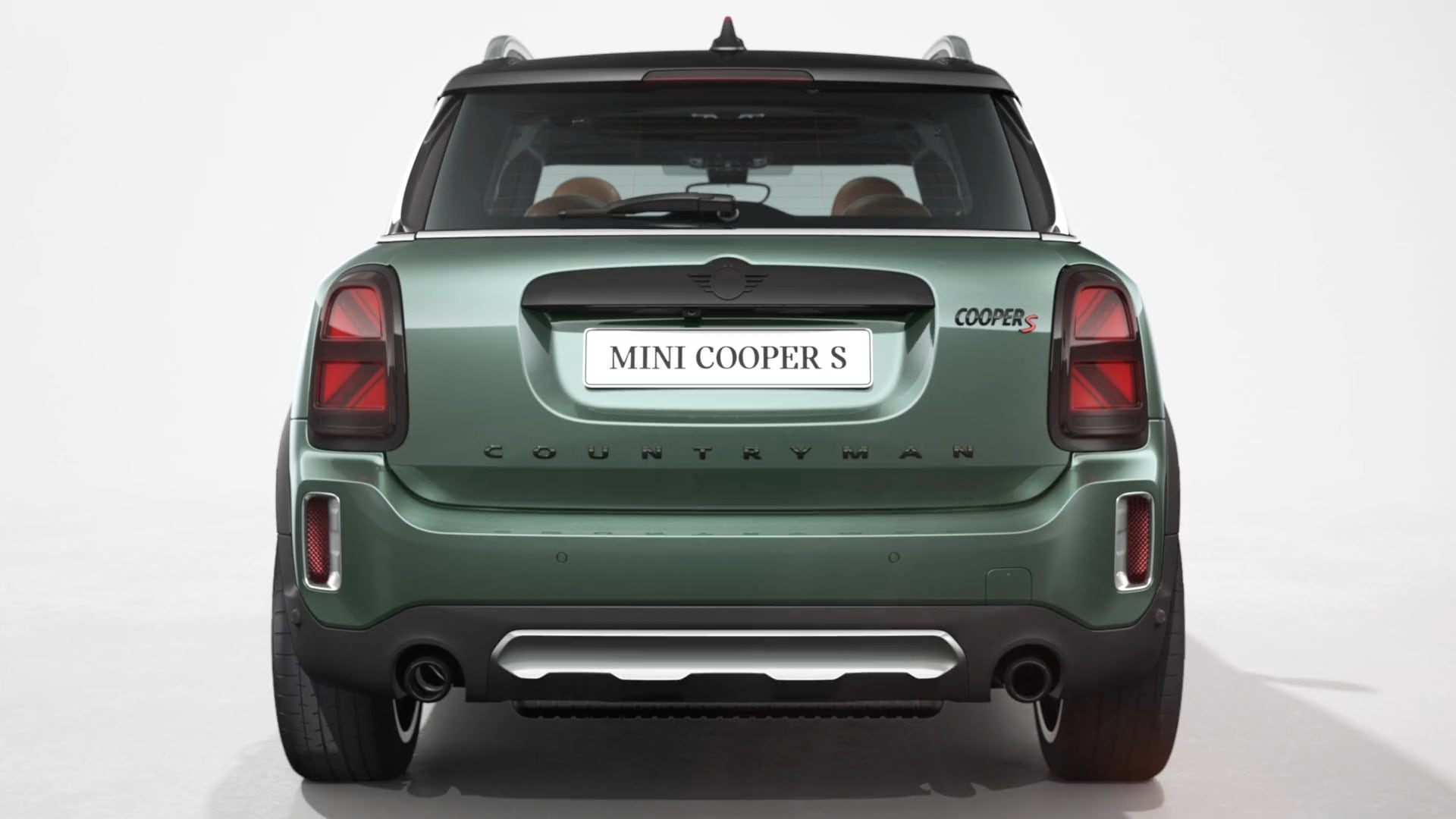 MINI Countryman – widok z przodu – zielony i czarny