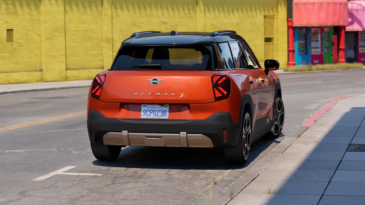 W pełni elektryczne MINI Aceman – wideo tyłu