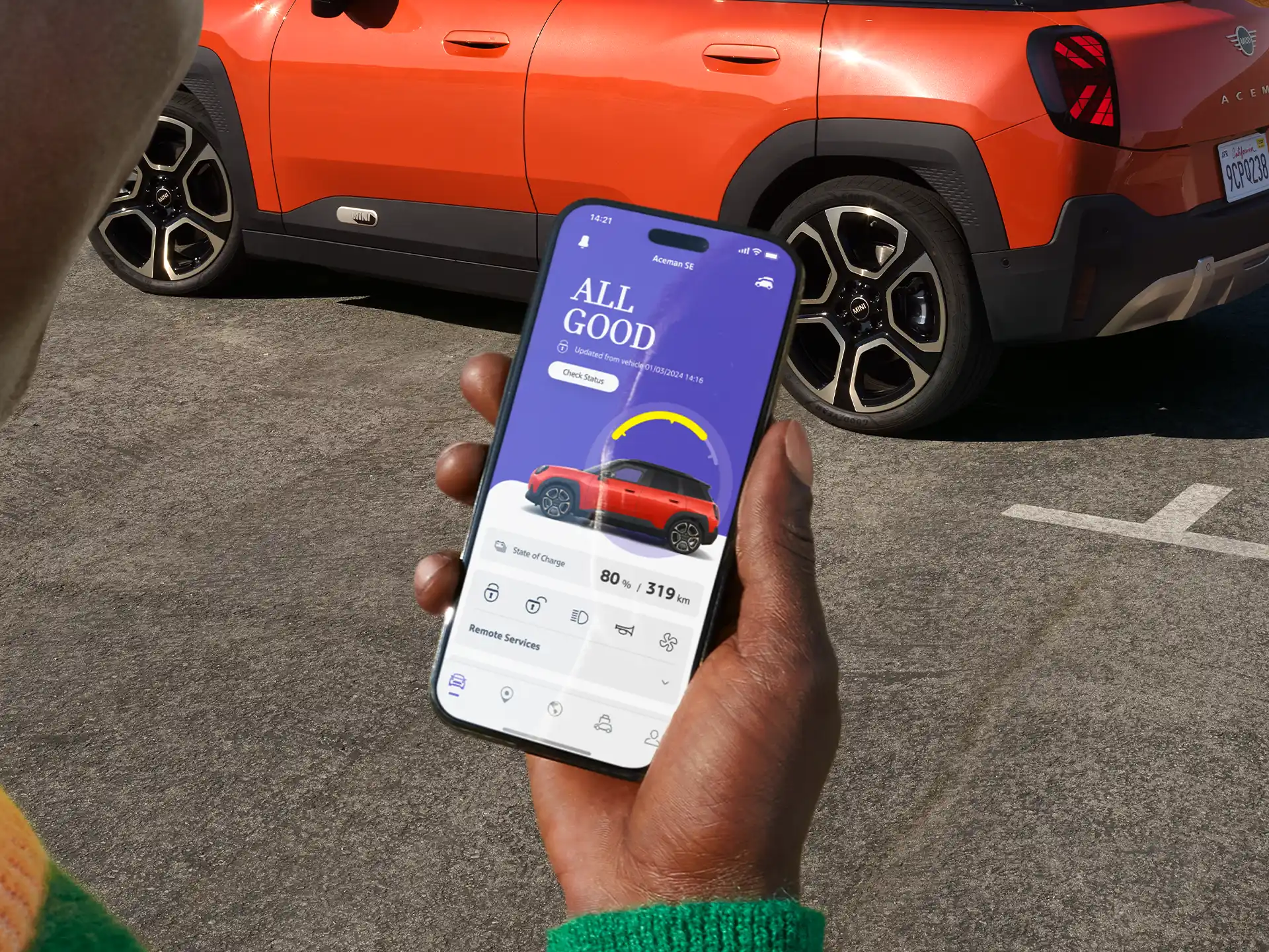 W pełni elektryczne MINI Aceman – aplikacja MINI
