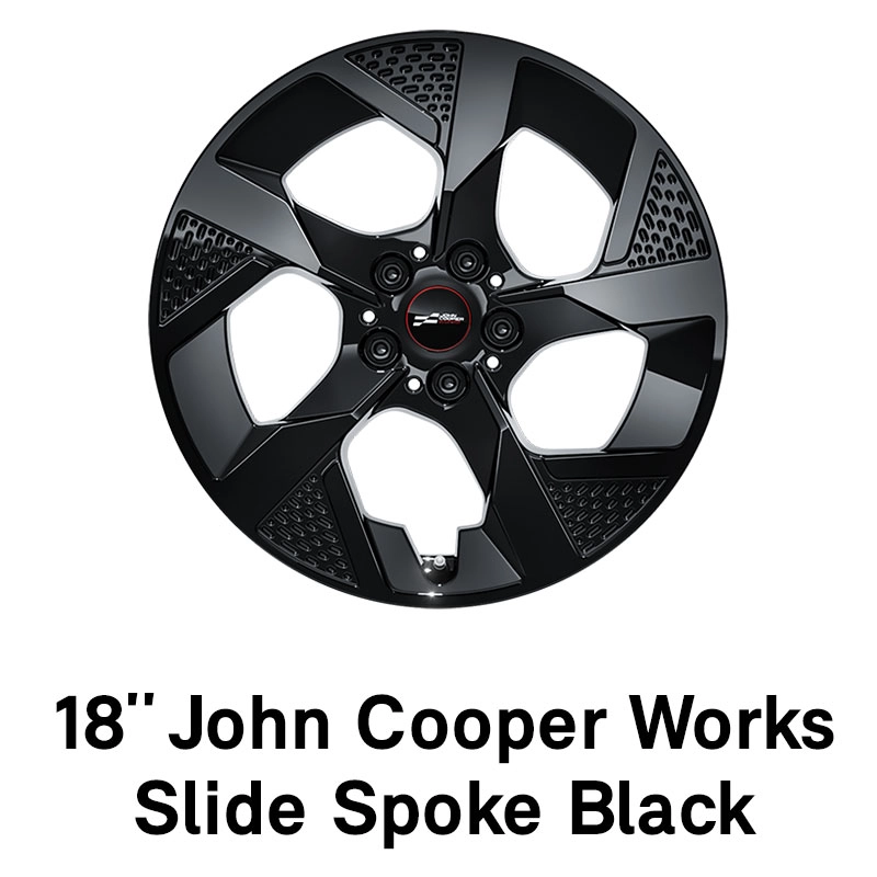 MINI – wyposażenie – 18-calowe JCW Slide Spoke Black