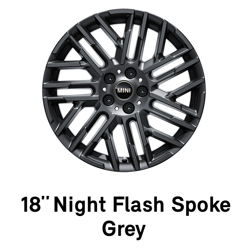 MINI – wyposażenie – 18-calowe Night Flash Spoke Grey