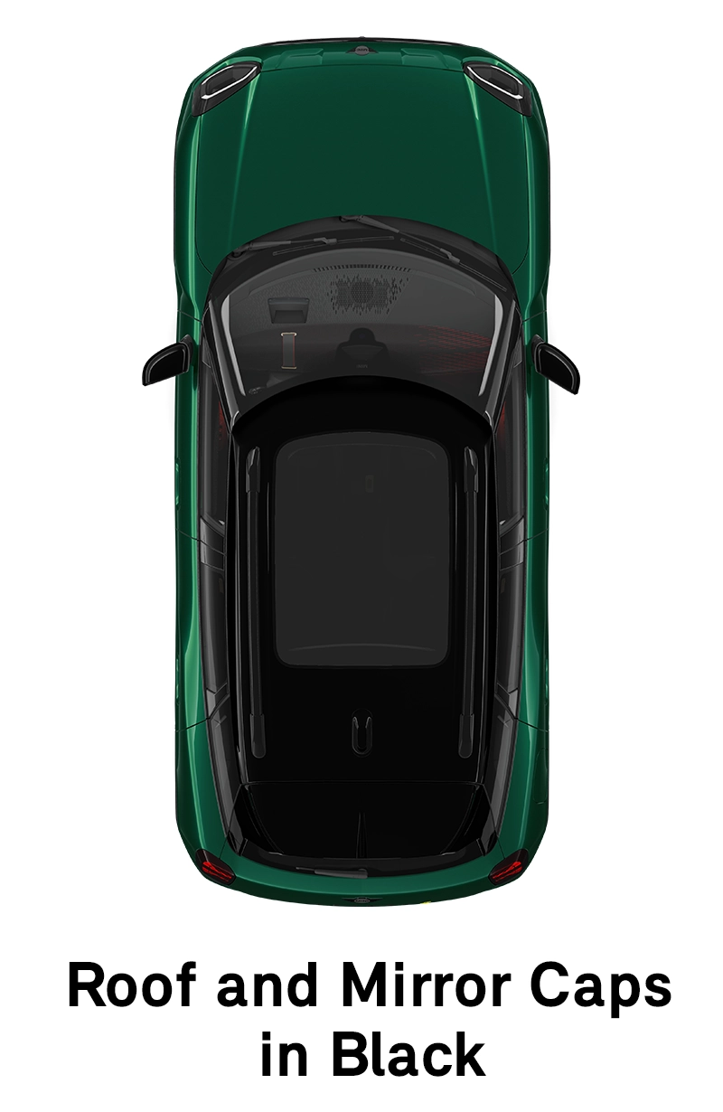  MINI – wyposażenie – linia jcw – dach w kolorze czarnym