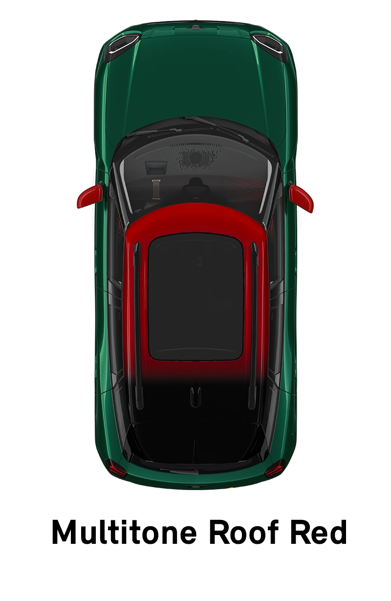  MINI – wyposażenie – linia jcw – czerwony dach Multitone