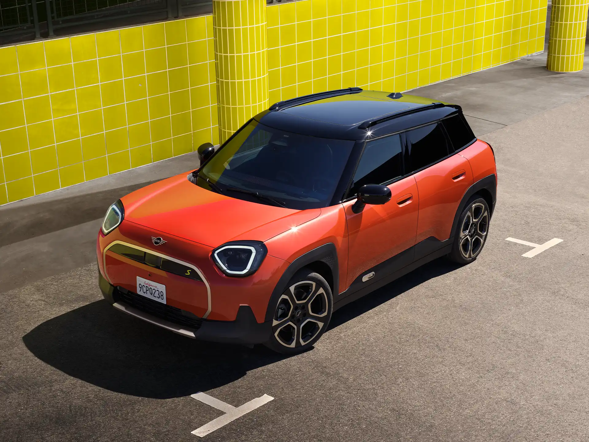 W pełni elektryczne MINI Aceman – scena funkcji