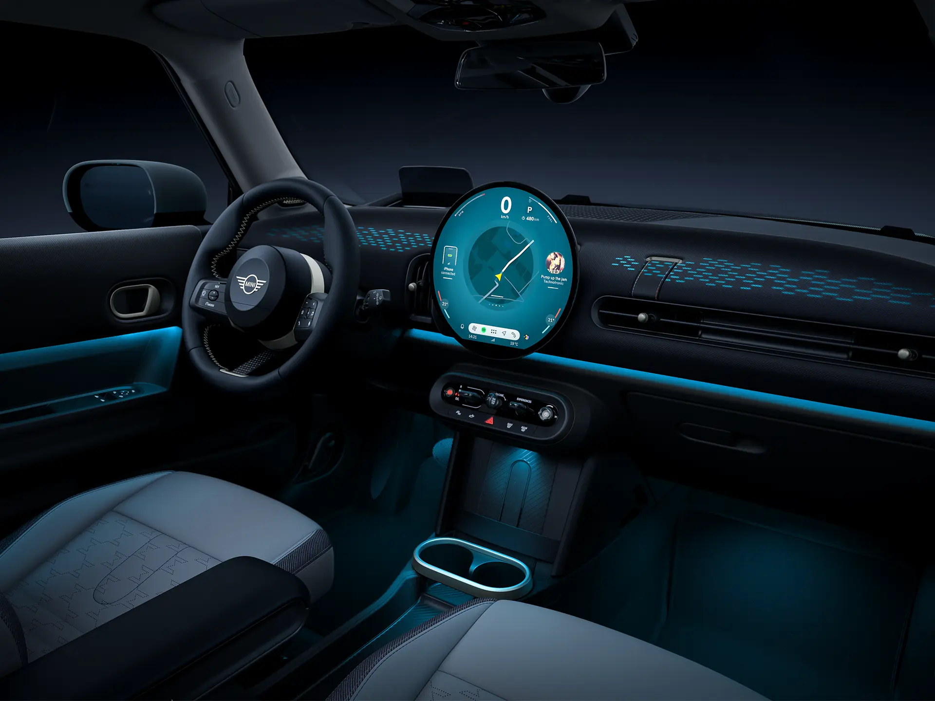 3-drzwiowe MINI Cooper – Tryby MINI Modes w kabinie
