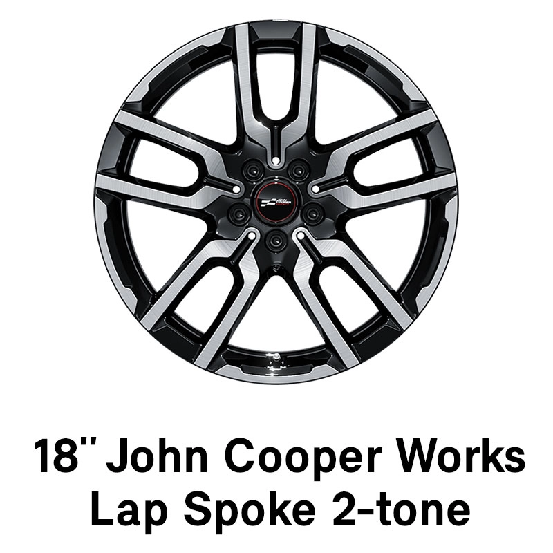 MINI – wyposażenie – 18-calowe obręcze JCW Lap Spoke w 2 odcieniach