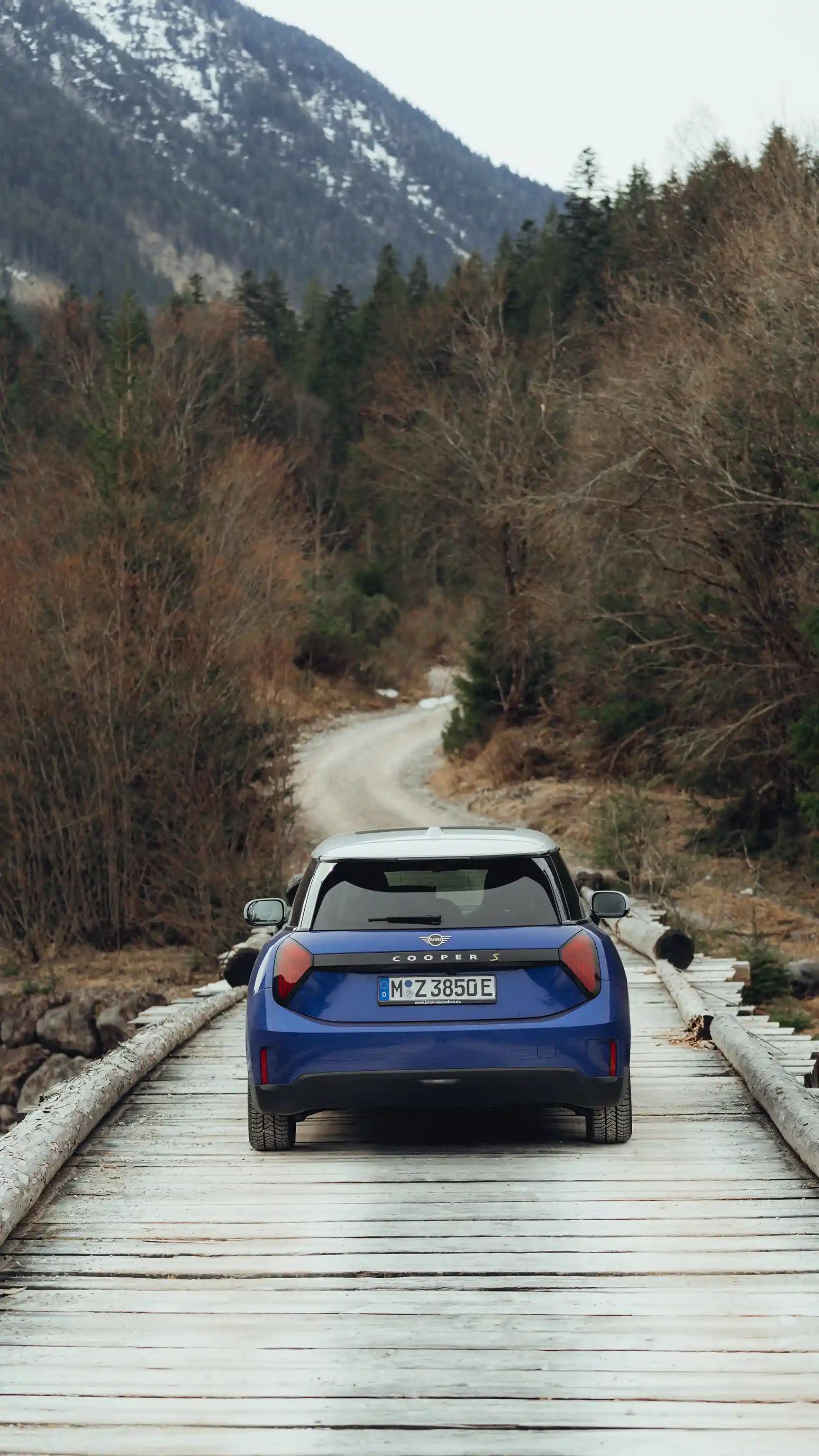 W pełni elektryczne MINI Cooper – widok z tyłu