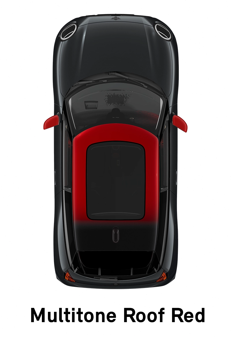  MINI – wyposażenie – linia jcw – czerwony dach Multitone
