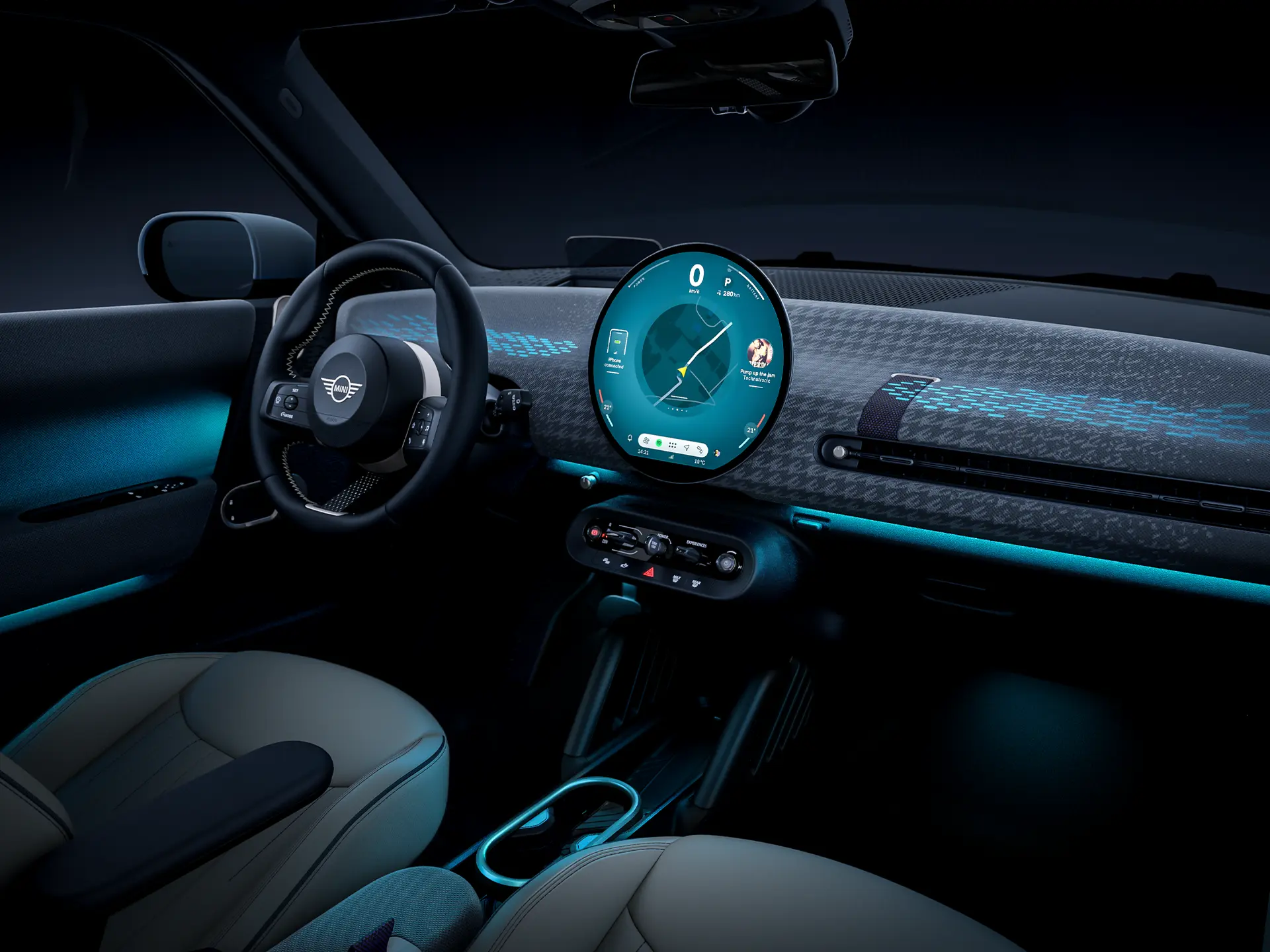 W pełni elektryczne MINI Cooper – wrażenia w kabinie