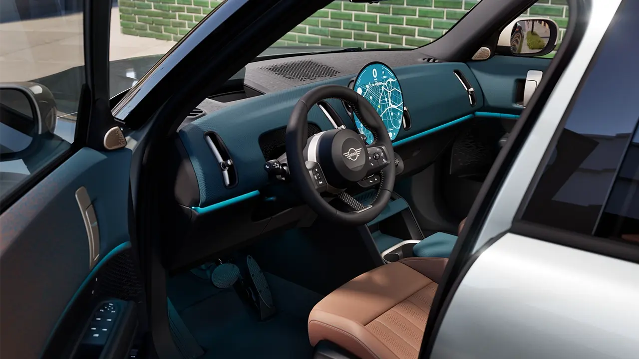 MINI Countryman – wnętrze – deska rozdzielcza od strony kierowcy