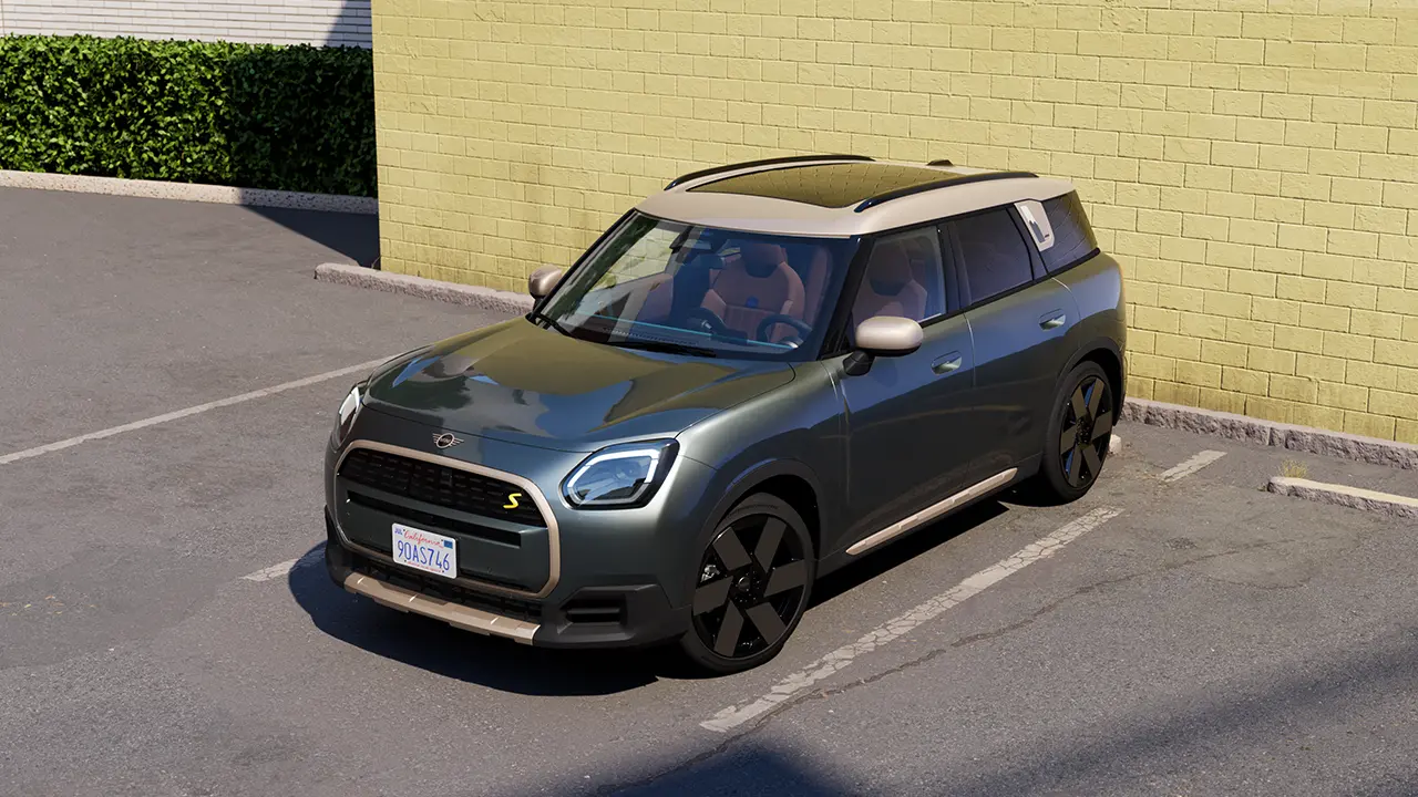 Zobacz nagranie wideo przedstawiające szczegóły wnętrza i wyglądu zewnętrznego MINI Countryman.