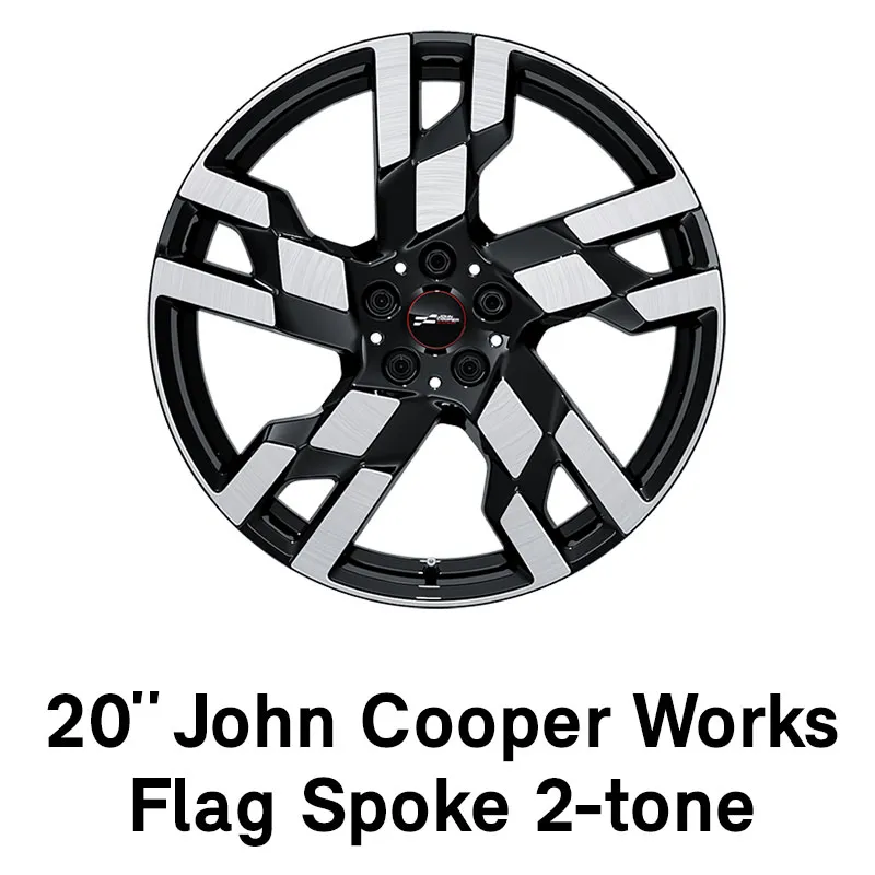 MINI – wyposażenie – 20-calowe JCW flag spoke w 2 odcieniach