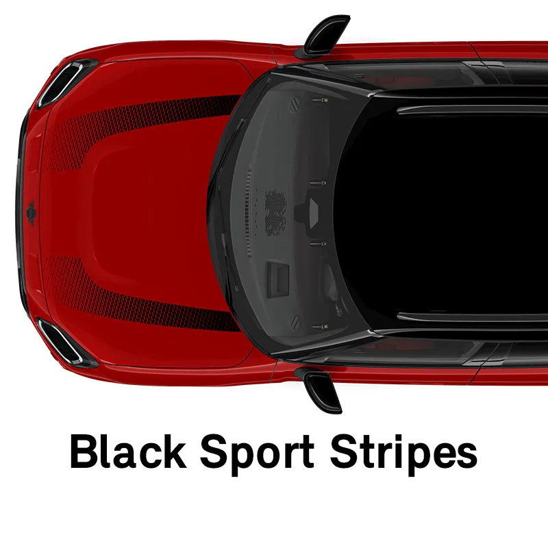  MINI – wyposażenie – styl jcw – czarne sportowe pasy