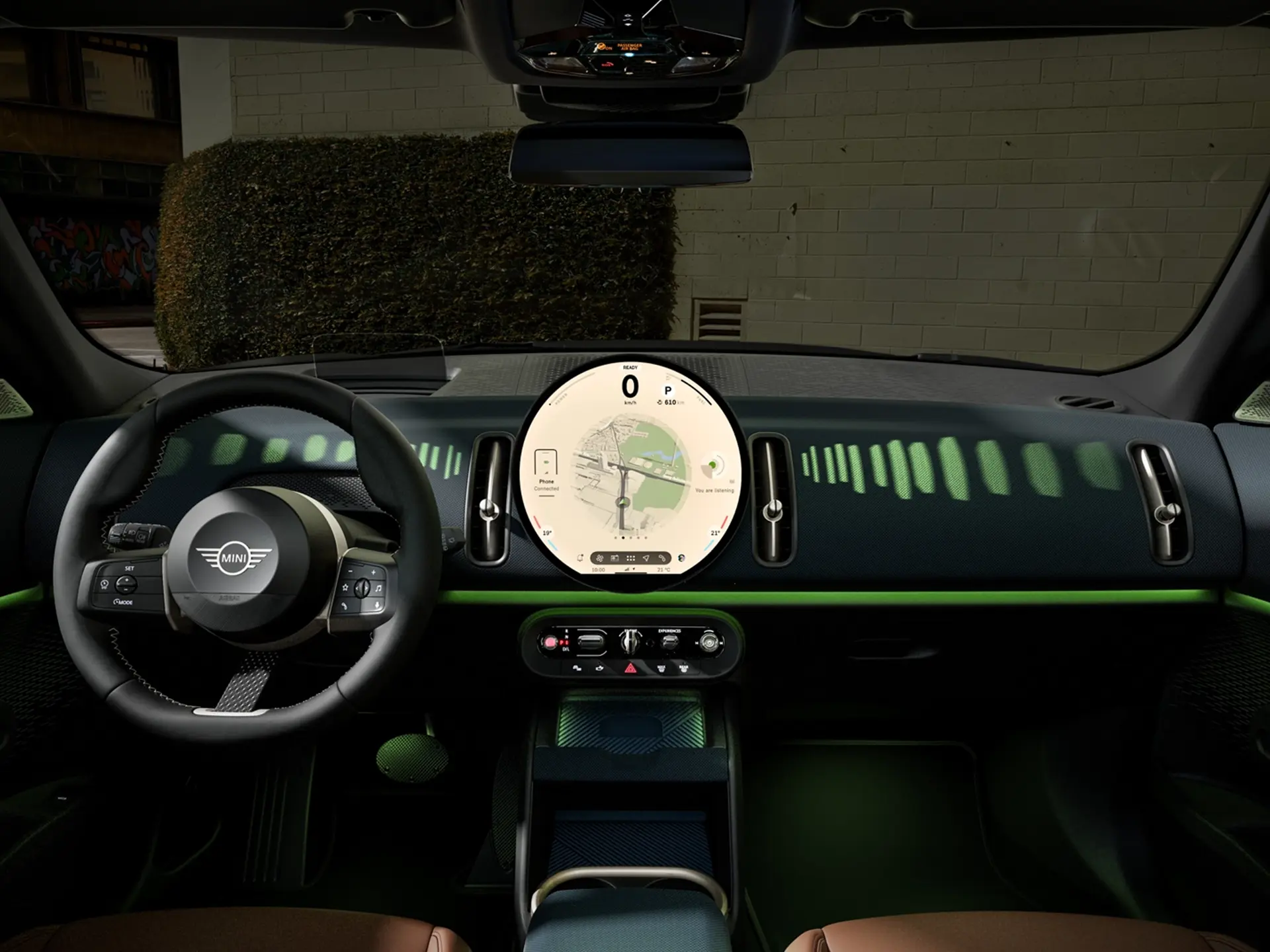 MINI Countryman – wnętrze – tryby oled