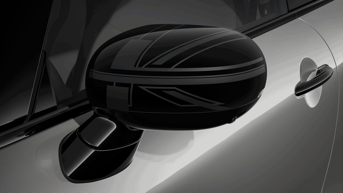 Osłony lusterek zewnętrznych MINI w różnych wariantach.