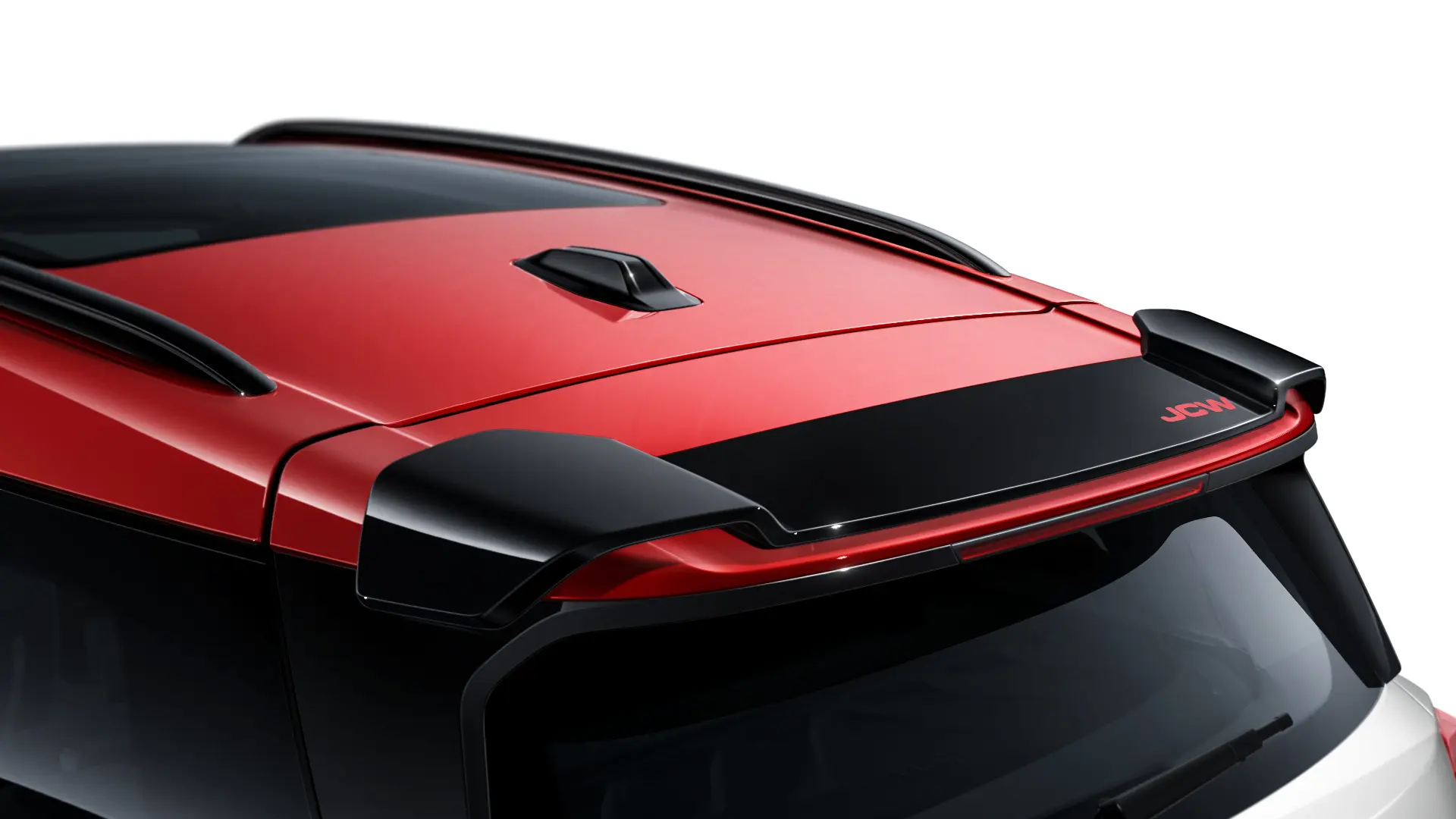 Wyposażenie dodatkowe JCW – spoiler dachowy JCW w kolorze czarnym o wysokim połysku