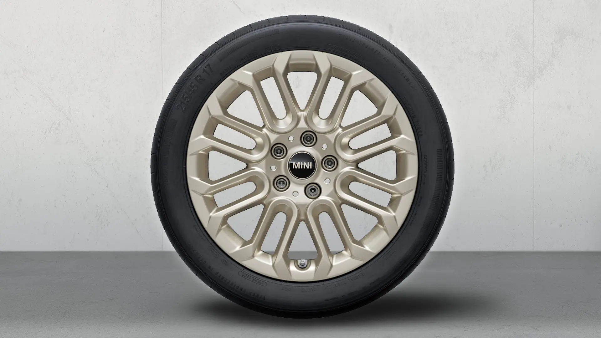 17-calowe koło MINI U Spoke 956 Vibrant Silver ze stopu lekkiego, kompletne koło zimowe
