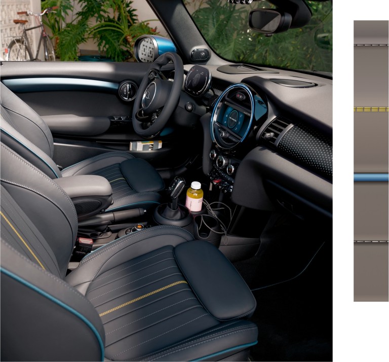 MINI Cabrio Sidewalk Edition – wnętrze – tapicerka i kokpit