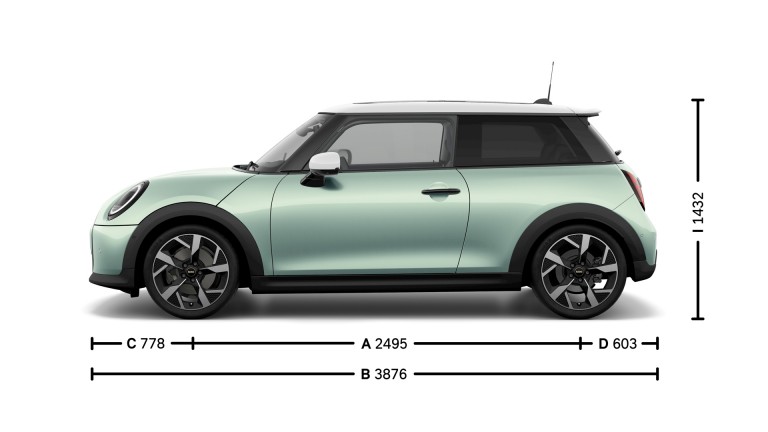 3-drzwiowe MINI Cooper - wymiary - ilustracja główna