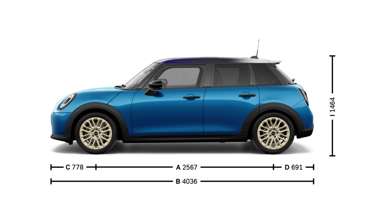 5-drzwiowe MINI Cooper - wymiary - ilustracja główna