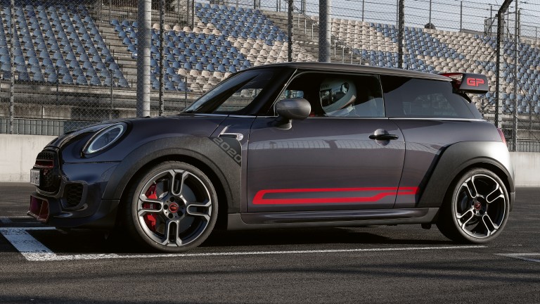 MINI John Cooper Works GP – naklejki boczne – Chili Red